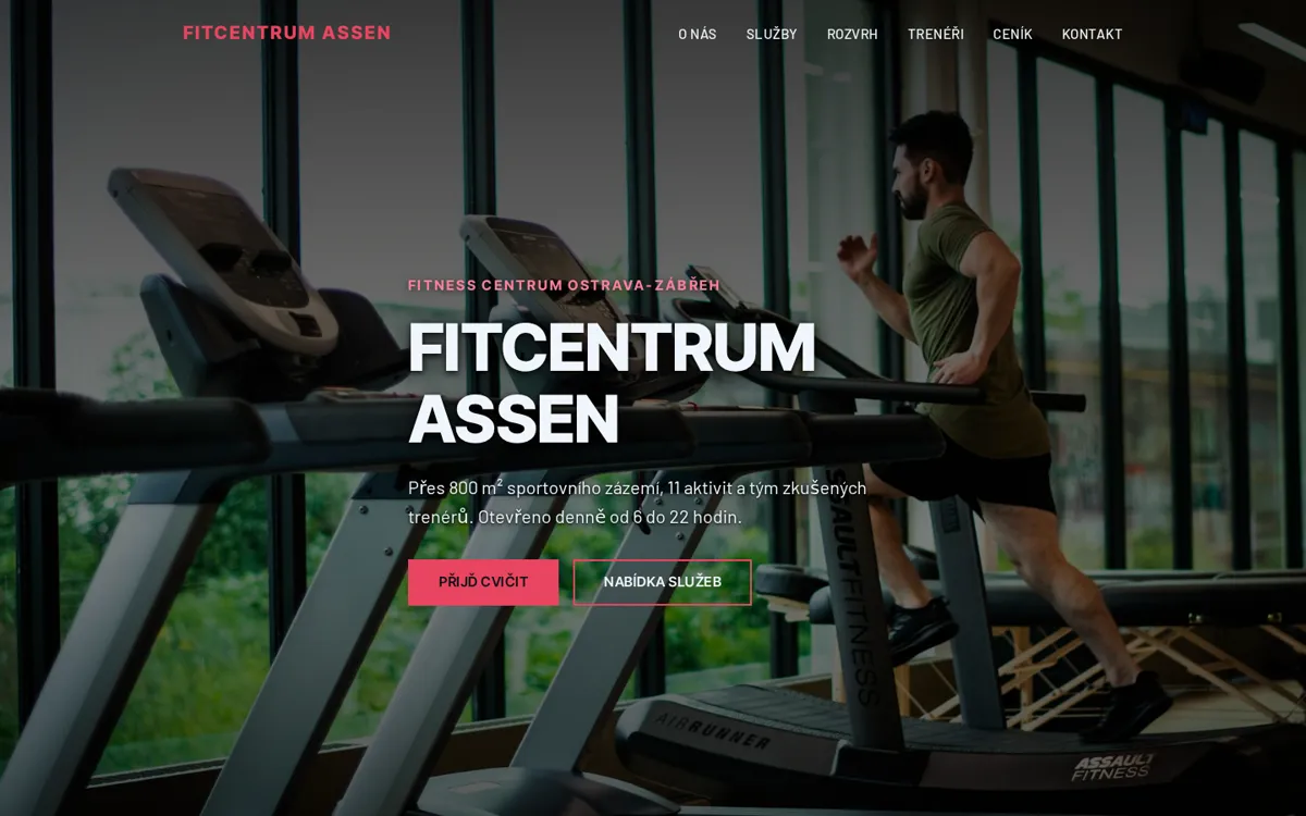 Náhled webu Fitcentrum Assen